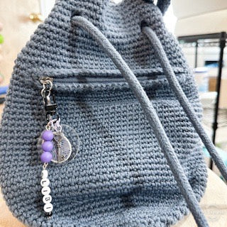 True Crime Alibi Charm | Fingerprint Purse Charm & Keychain Accessory