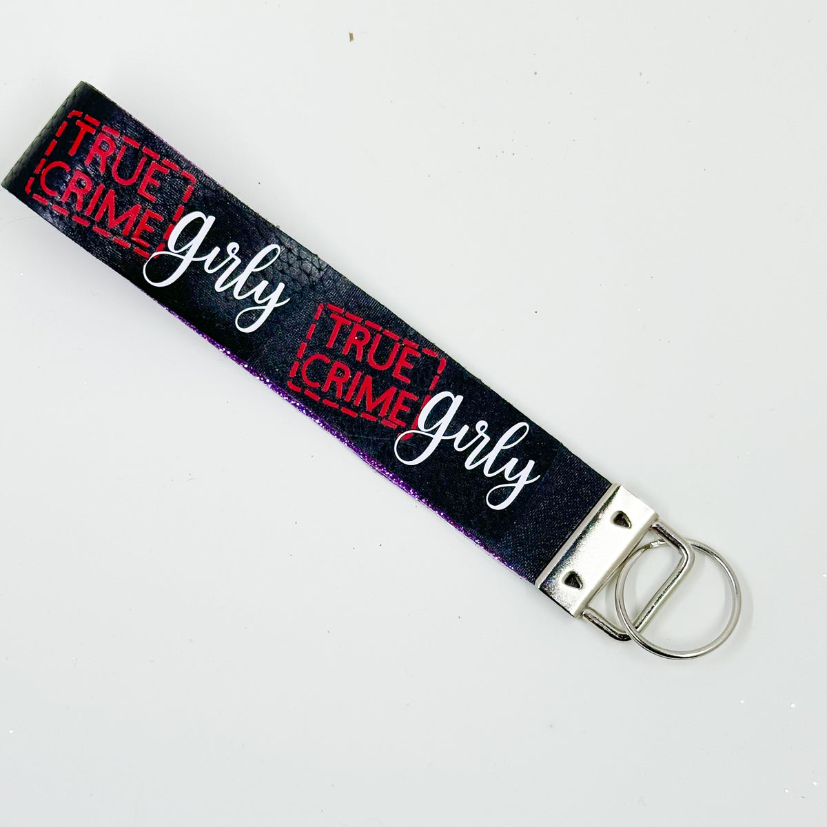 True Crime Key Wristlet – 1” x 6”