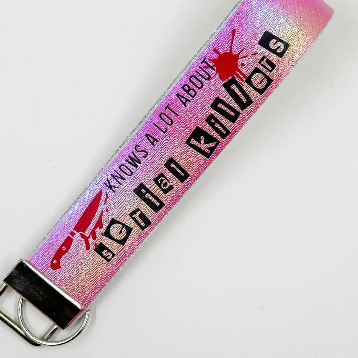 True Crime Key Wristlet – 1” x 6”