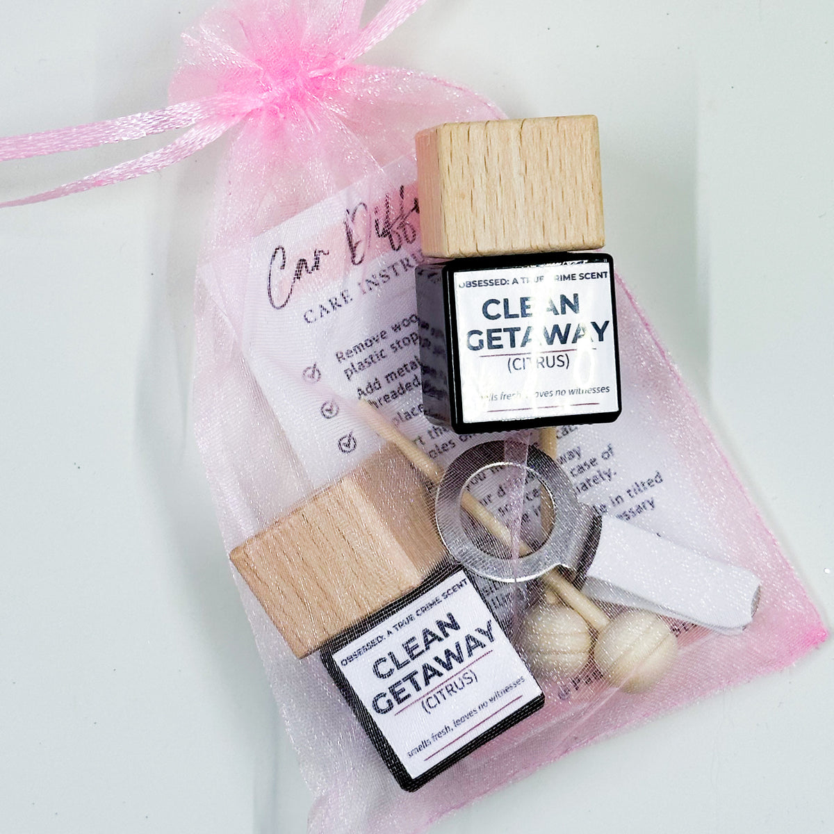 Clean Getaway – True Crime Car Diffuser (Citrus Sunshine)