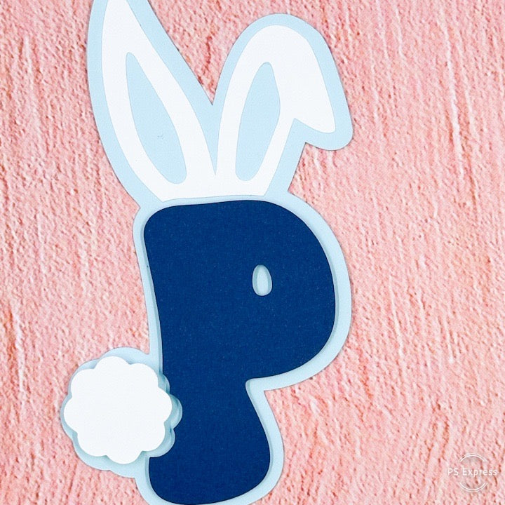 Personalized Easter Basket Tag – Custom Name Bunny Tag for Kids