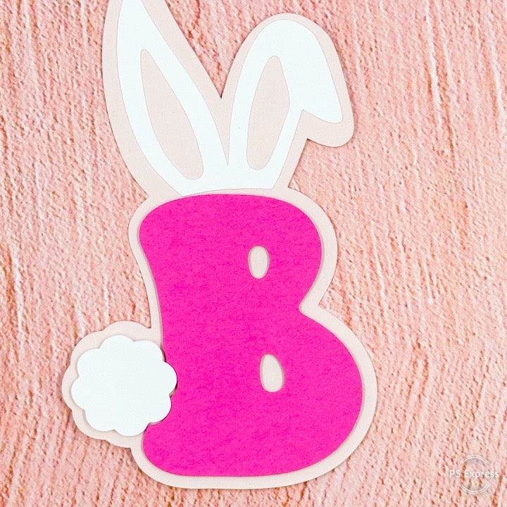 Personalized Easter Basket Tag – Custom Name Bunny Tag for Kids