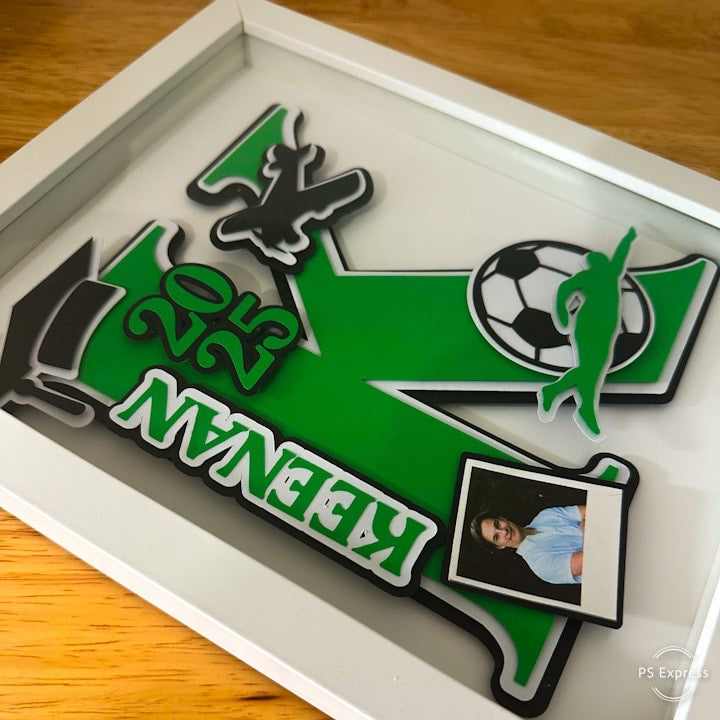 Personalized Graduation 3D Frame – Custom