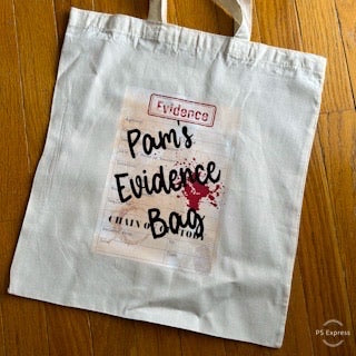 Personalized Evidence Bag Tote - True Crime Canvas Shopper