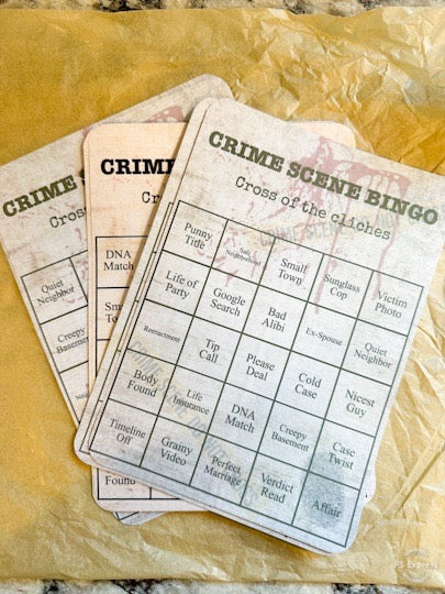 True Crime TV Bingo Set – Game Night for Armchair Detectives