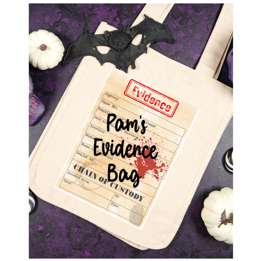 Personalized Evidence Bag Tote | Custom True Crime Gift | Funny Tote for Crime Fans