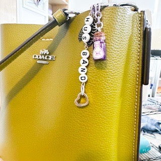 True Crime Husband Charm | Poison Bottle Purse Charm & Keychain Accessory