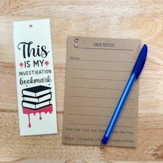 True Crime Book Annotation Kit | Reading Tabs, Highlighters & Case Notes | Book Lover Gift