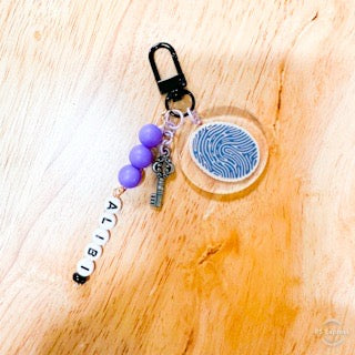 True Crime Alibi Charm | Fingerprint Purse Charm & Keychain Accessory