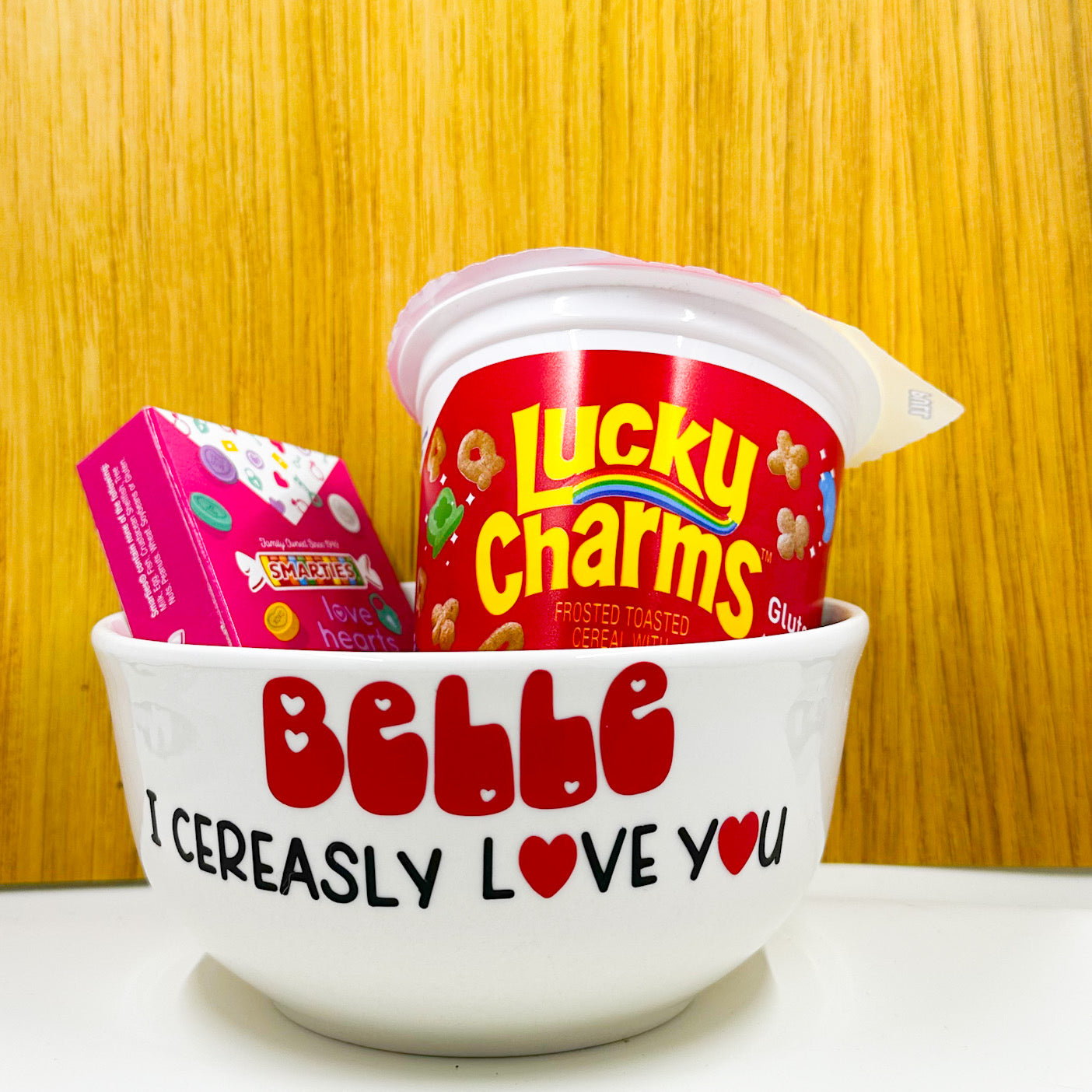 I Cerealsy Love You Personalized Valentine Bowl