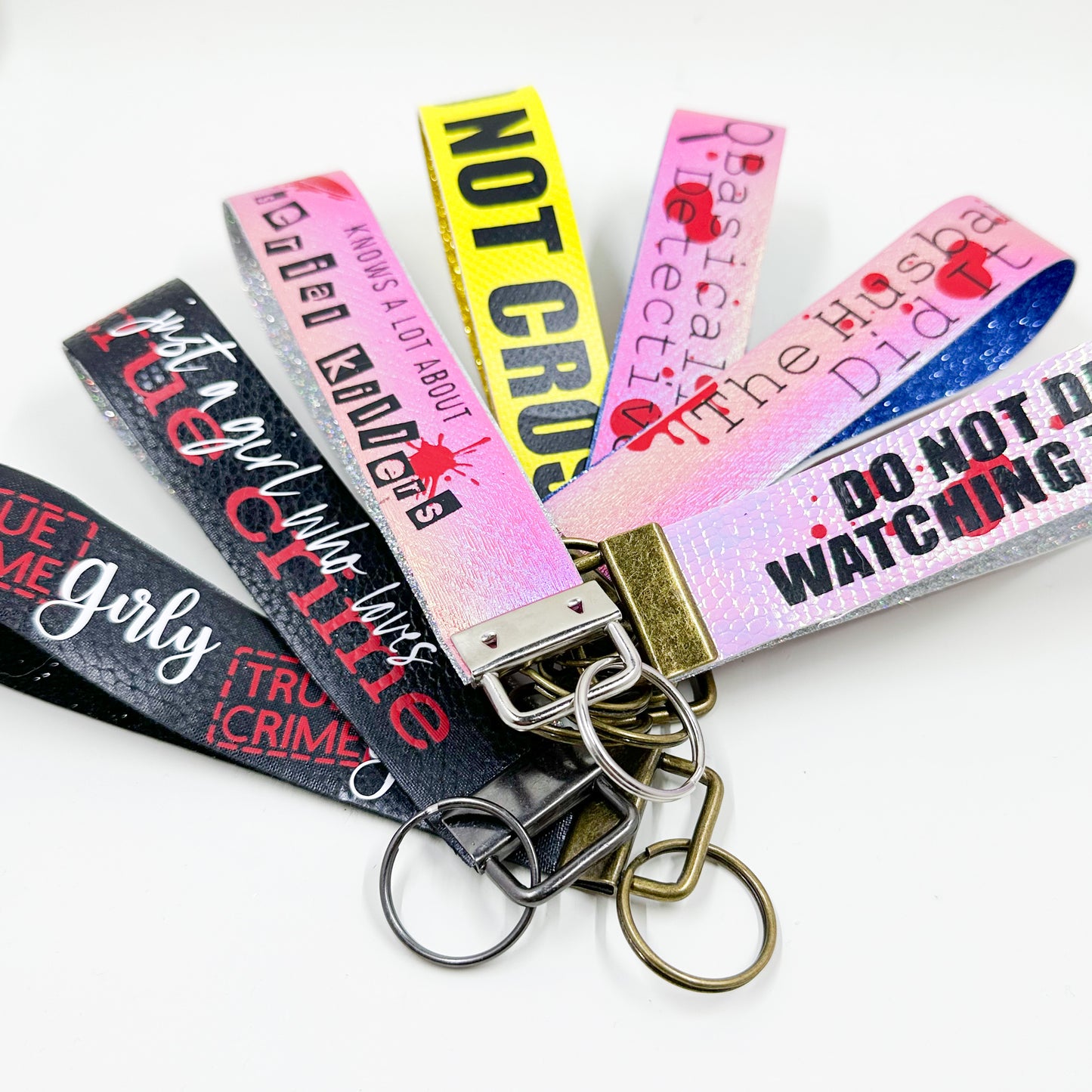 True Crime Key Wristlet – 1” x 6”