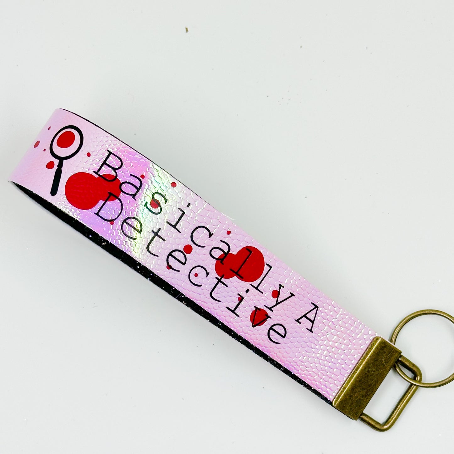 True Crime Key Wristlet – 1” x 6”