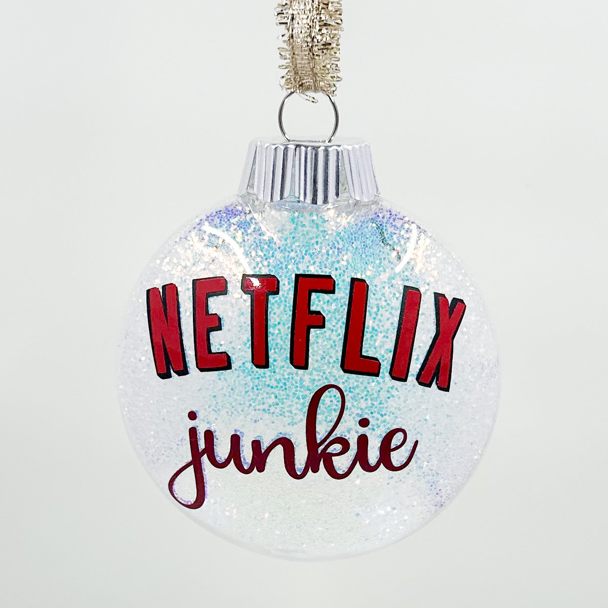 Netflix Junkie Christmas Ornament – Binge Watcher Holiday Decor