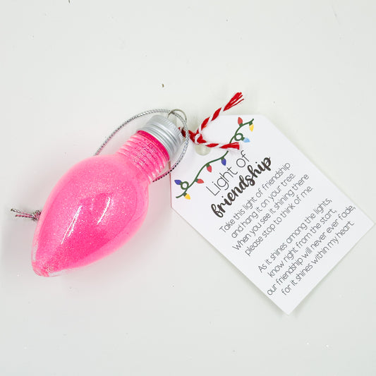 Light of Friendship Glitter Ornament