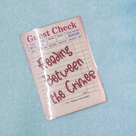 True Crime Guest Check Bookmark