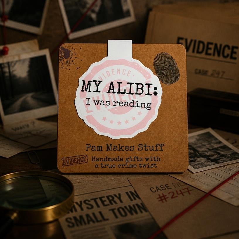 True Crime Magnetic Bookmarks – Funny Reader & Armchair Detective Designs