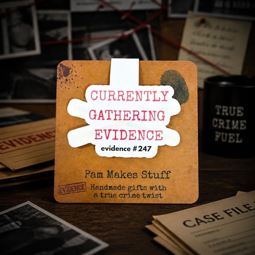 True Crime Magnetic Bookmarks – Funny Reader & Armchair Detective Designs