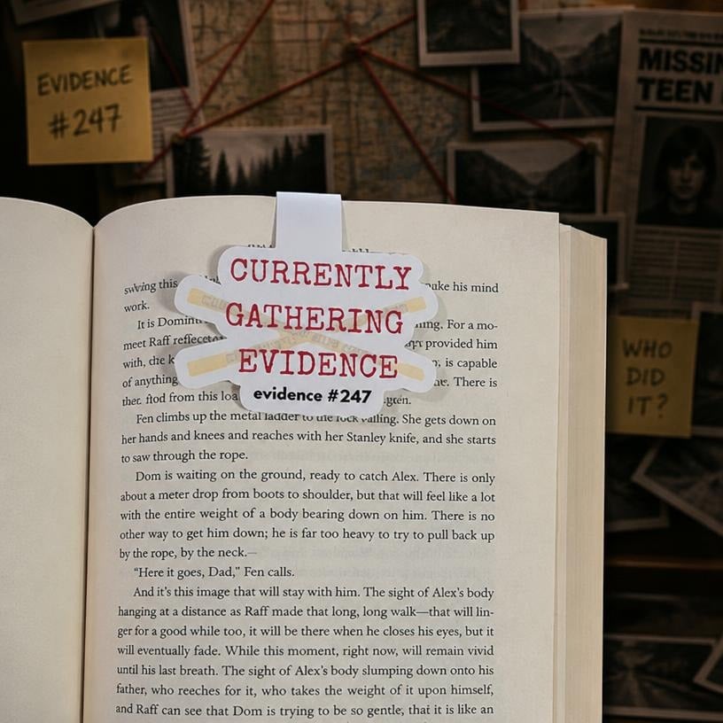 True Crime Magnetic Bookmarks – Funny Reader & Armchair Detective Designs